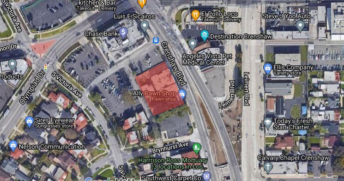Workforce housing for Metro employees could rise at 4421 S. Crenshaw Blvd.