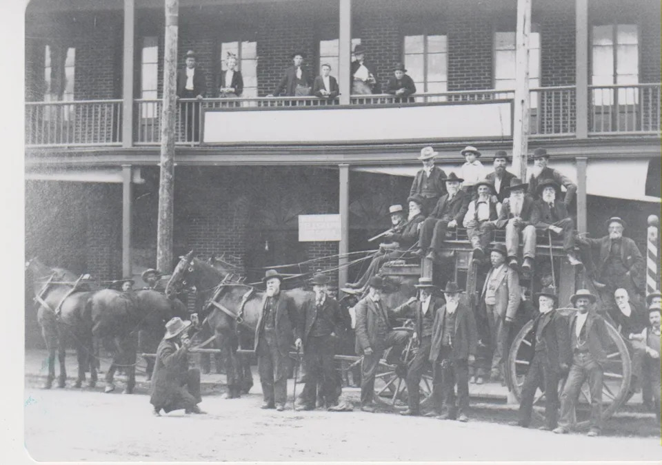 Built during the Gold Rush in 1855, the elegant Franco-American Hotel on Miner Street in Yreka was a primary stagecoach stop. According to historians, the hotel's guests included President Rutherford B. Hayes and other political figures of the time as they traveled between Portland, Oregon and Northern California.