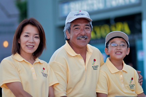 Korey and his parents - Nisei Week 2010 Grand Parade