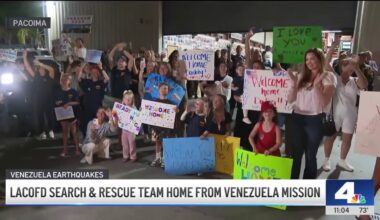 LA County firefighters return from Venezuela search and rescue mission – NBC Los Angeles