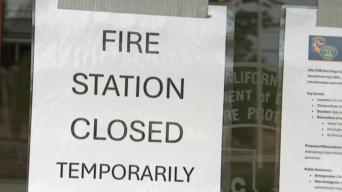 North County fire station temporarily closing to fix ‘critical infrastructure failures’ – NBC 7 San Diego