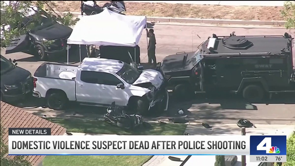 Domestic violence suspect dead after police shooting in Simi Valley – NBC Los Angeles
