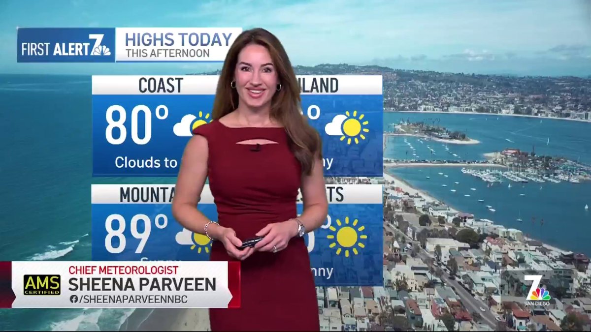San Diego weather today: Sheena Parveen’s forecast for July 28, 2026 – NBC 7 San Diego