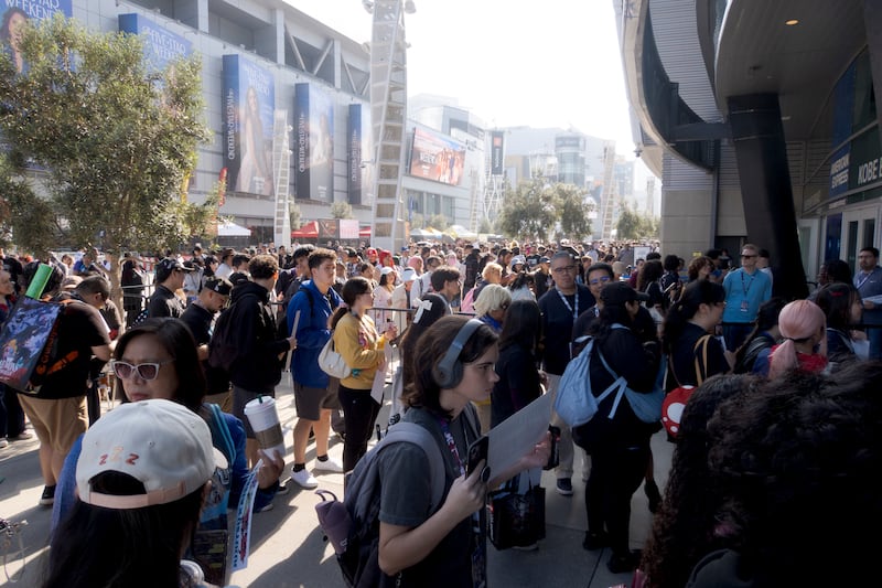 People waiting in line