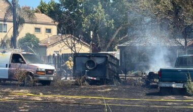 Tracy grass fire damages structures and vehicles, forces evacuations