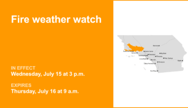 5 Freeway north of LA under a fire weather watch Wednesday and Thursday – high fire danger – Orange County Register
