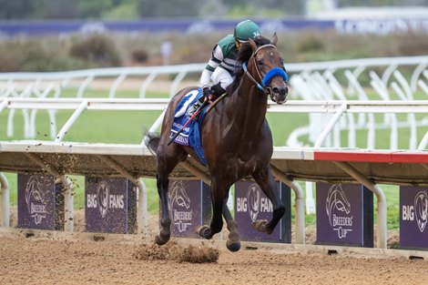 Full Serrano with Joel Rosario wins the Dirt Mile (G1) at Del Mar Racetrack in Del Mar, CA on November 2, 2024.