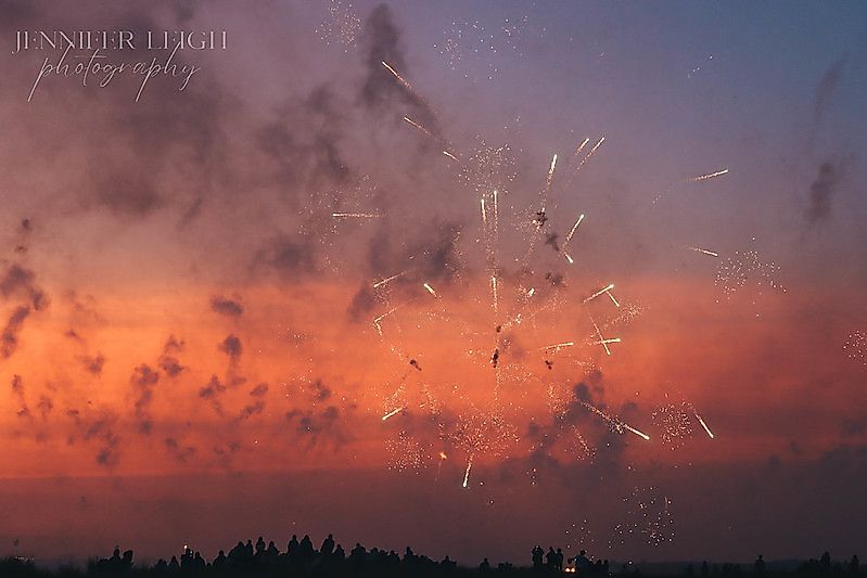 Fireworks on the 4th of July in Long Beach, WA