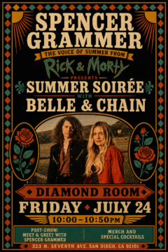 Actress Spencer Grammer's "Belle & Chain" Hosting Free Concert at San Diego Comic-Con 2026