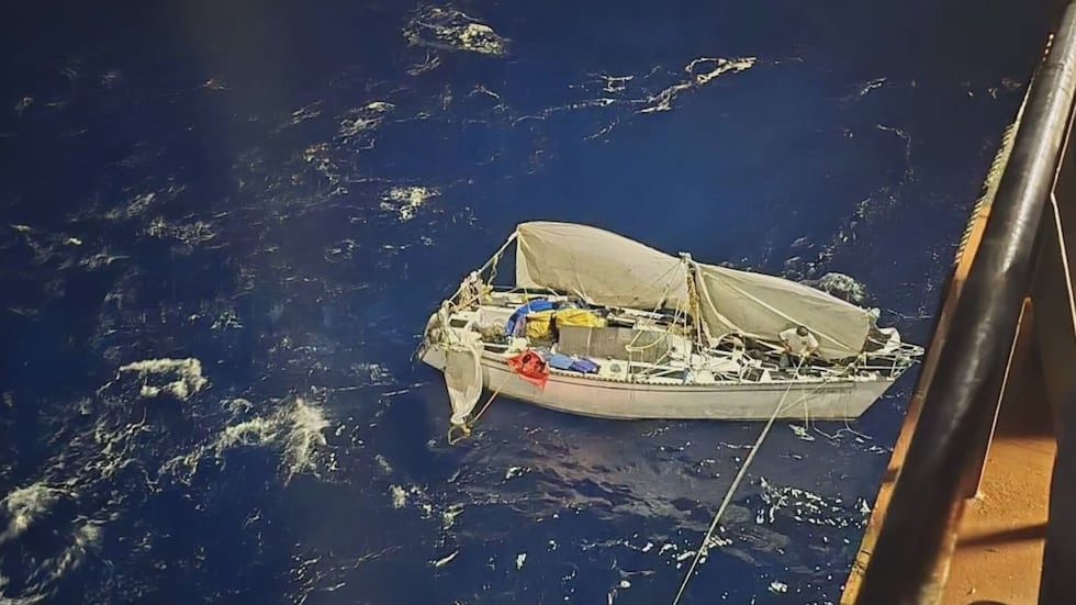 Kai Sato was attempting to complete his first solo sail across the Pacific when his mast...