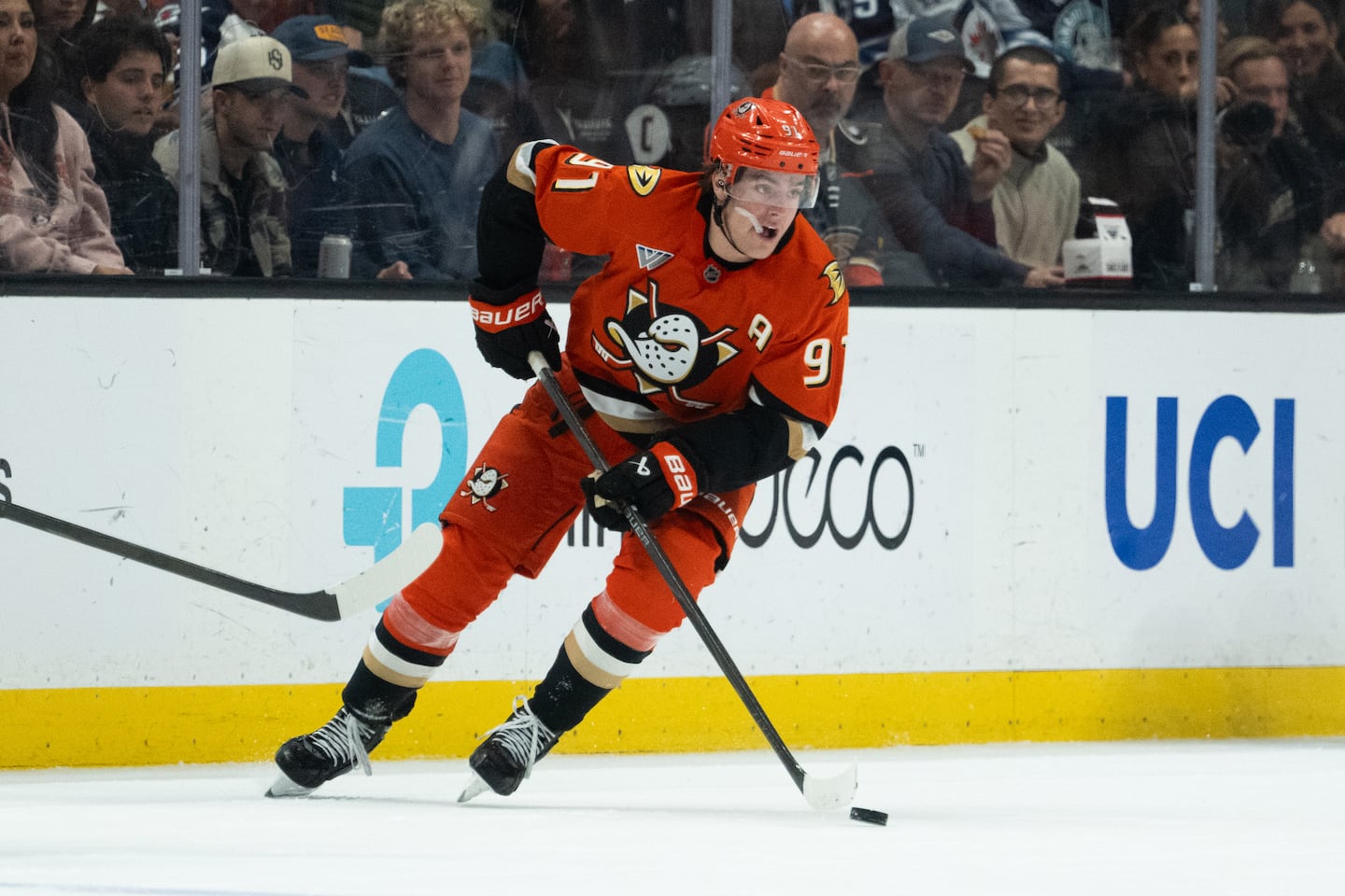 Leo Carlsson had 67 points in 70 games last season despite being limited for a lengthy stretch by a leg injury.