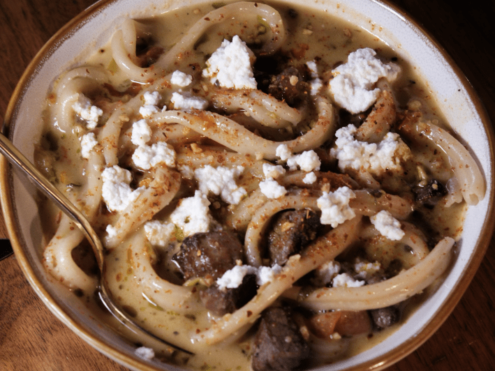pasta with beef and cheese
