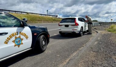 CHP stopping a speeding vehicle—Sonora Unit CHP