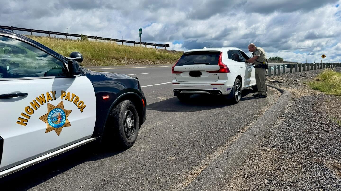 CHP stopping a speeding vehicle—Sonora Unit CHP