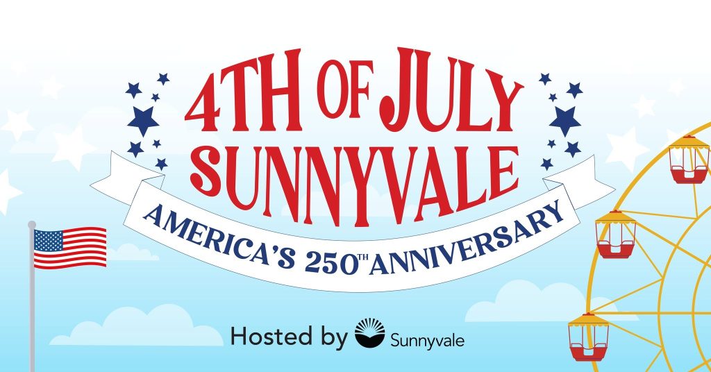 4th of July Celebration — 10 a.m. – 2 p.m. at Murphy Avenue, Downtown Sunnyvale
America's 250th Anniversary
Free event