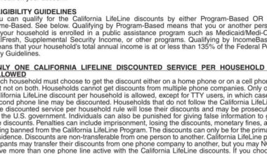 California Lifeline Program | Announcements