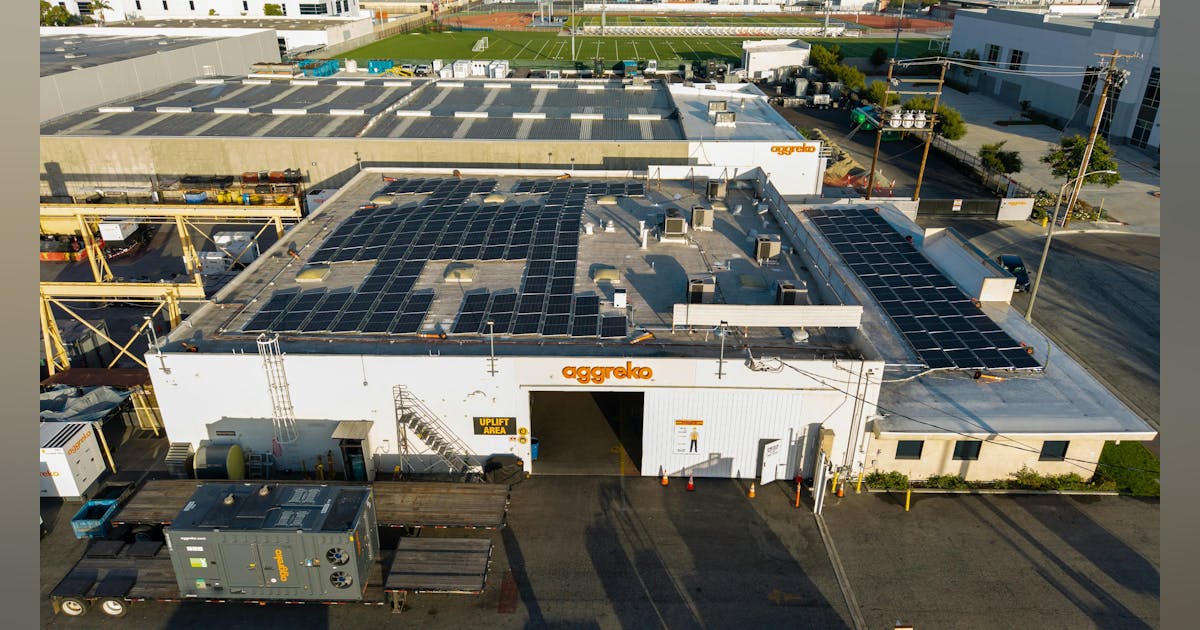 Aggreko Hits Sustainability Target at Los Angeles Service Center with 100% Solar Power