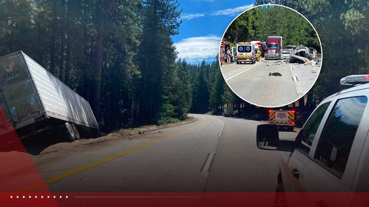 I-80 in Placer County closed after crash involving big rigs