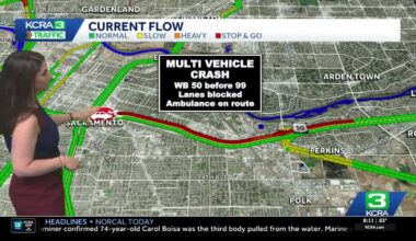 Highway 50 crash causes Sacramento delays on Tuesday morning