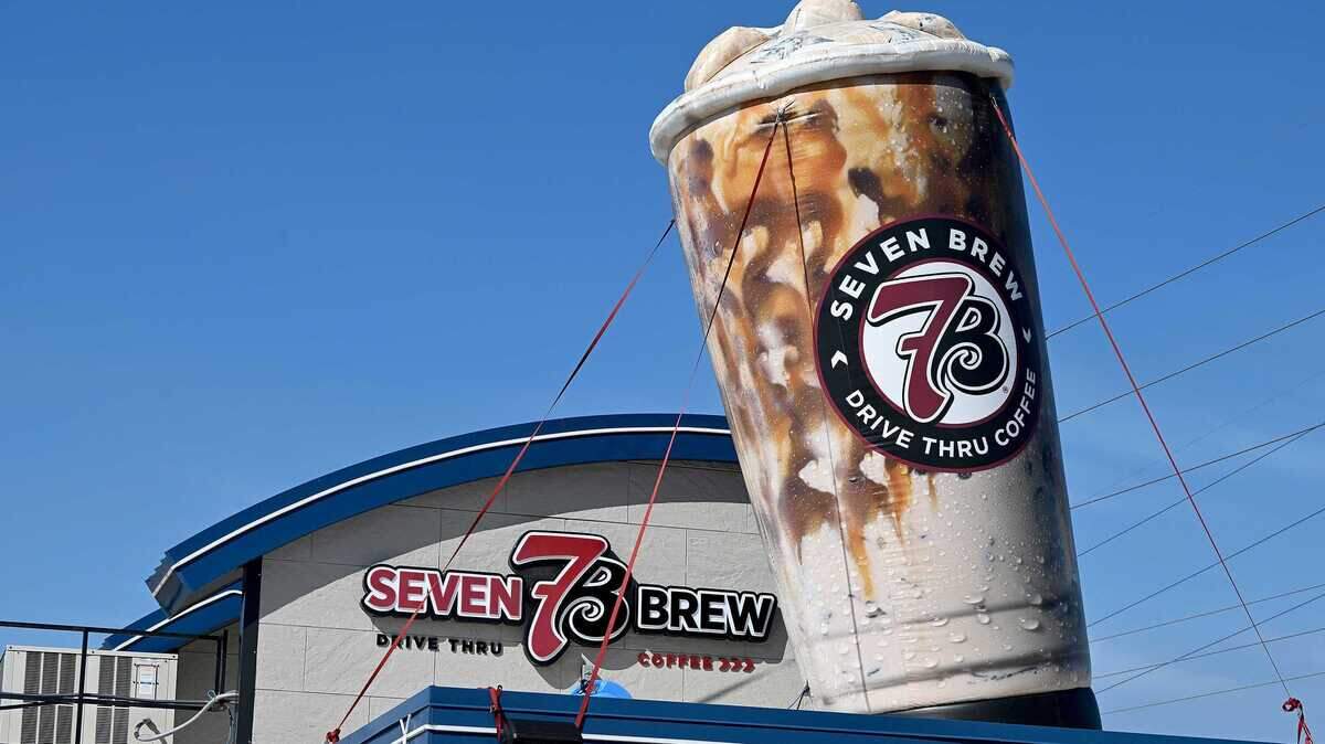 A 7 Brew Coffee location stands in Bradenton, Fla. The company is based in Arkansas. A 7 Brew Coffee location stands in Bradenton, Fla. The company is based in Arkansas.