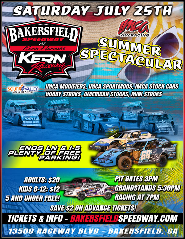 Bakersfield Speedway Hosts Summer Spectacular This Saturday Night