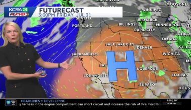 Gradual warming trend for Northern California