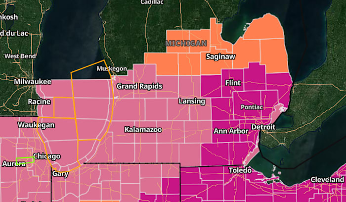 List of active weather alerts as severe weather moves through Southeast Michigan