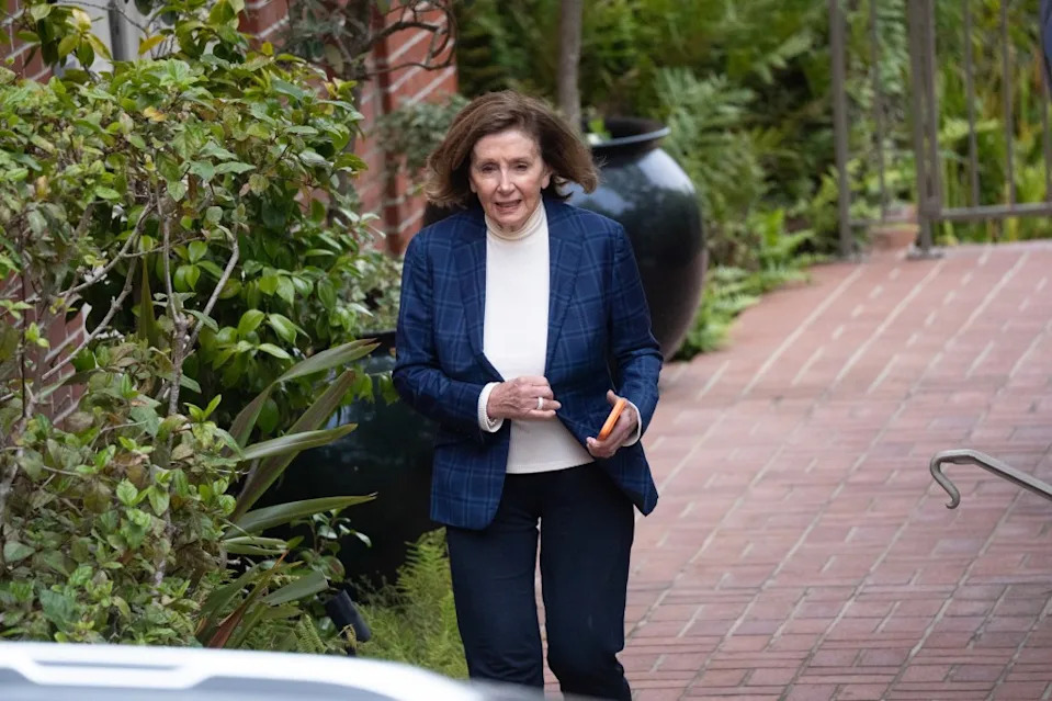 Nancy Pelosi was also seen at the couple’s home on Tuesday. Minh Connors for CA Post
