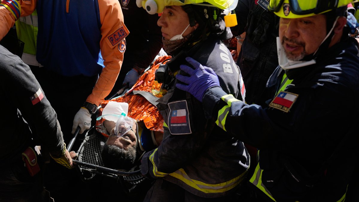 Venezuelan security guard pulled alive from building basement – NBC 7 San Diego