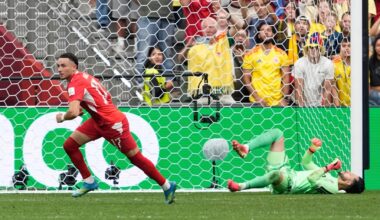 Switzerland last team in quarterfinals, beats Colombia 4-3 in shootout
