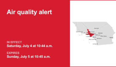 Air quality alert in place for 5 Freeway north of LA Sunday – Redlands Daily Facts