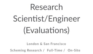 Apollo Research Opens Research Scientist/Engineer (Evaluations) Position in London and San Francisco