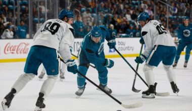 Sharks make trade during development camp; legacy Gustafson scores