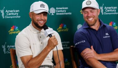 Joe Pavelski leads American Century Championship; Steph Curry still in mix