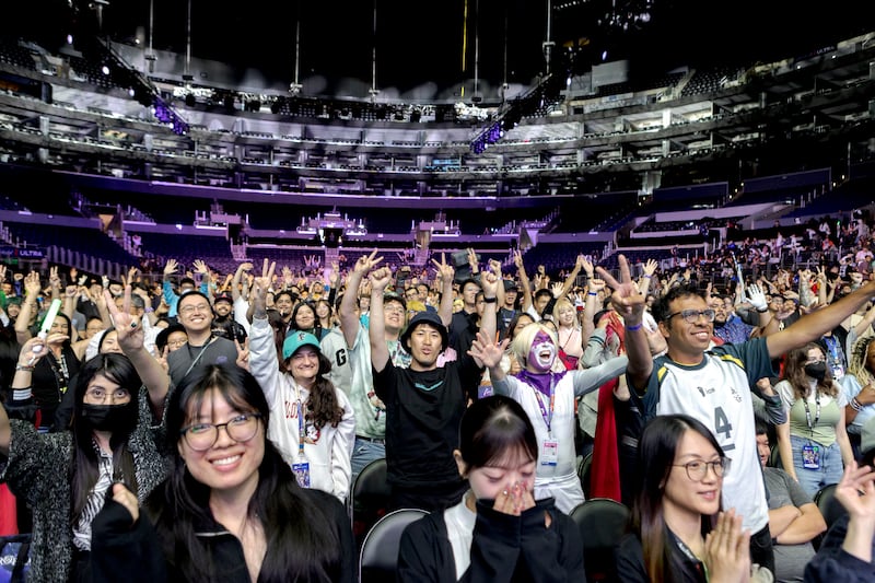 Fans cheering