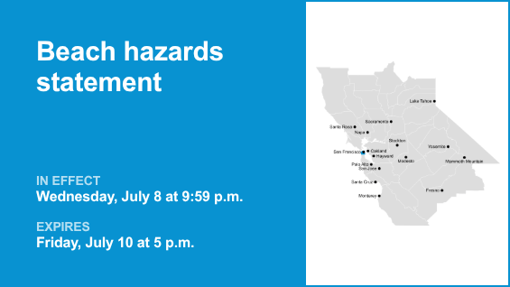 Beach hazards statement in place for San Francisco County until early Friday evening – risk of sneaker waves – East Bay Times