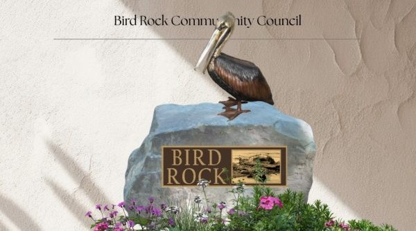 A rendering shows the latest design for Bird Rock's planned monument signs. (Bird Rock Community Council)