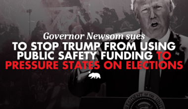California sues to stop Trump from using public safety funding to pressure states on elections