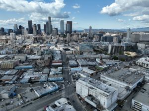 The area neighboring Central Avenue and Fourth Street in downtown Los Angeles.