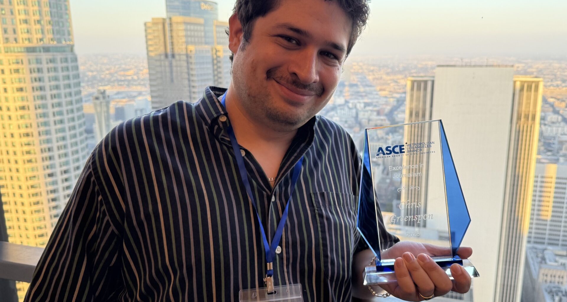 Streetsblog SGV Reporter Chris Greenspon Receives Civil Engineering Journalism Award