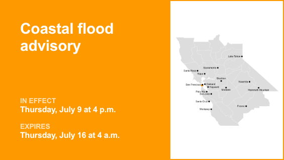 Coastal flood advisory active for San Francisco County from Thursday to Thursday – The Mercury News
