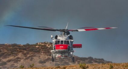 CAL FIRE San Diego Helitack crew rescues two people trapped by Creelman Fire