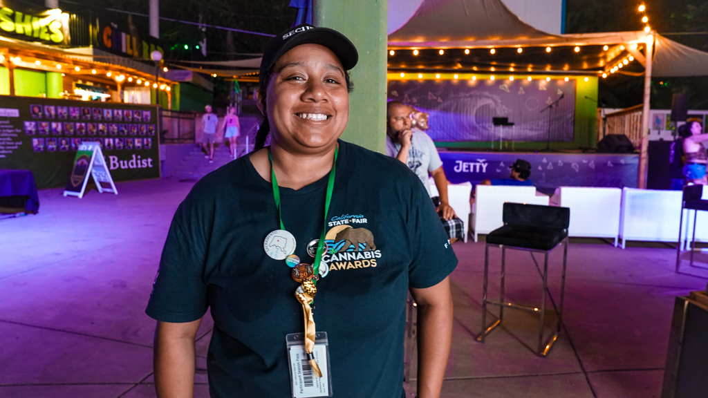 Woman standing at the fair