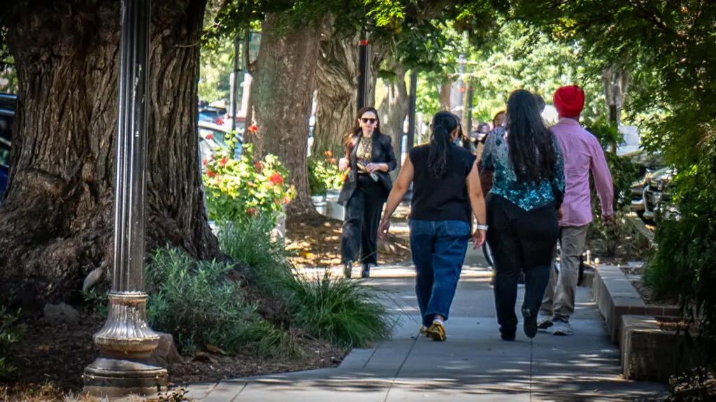 People walking