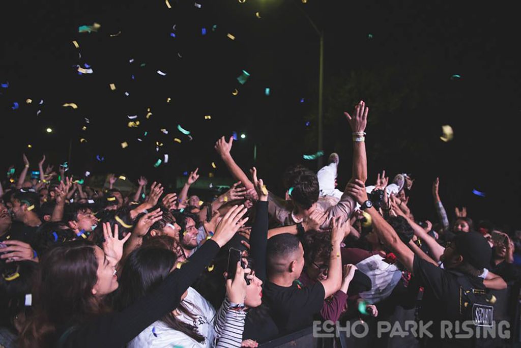 Echo Park Rising, concert, crowd at concert