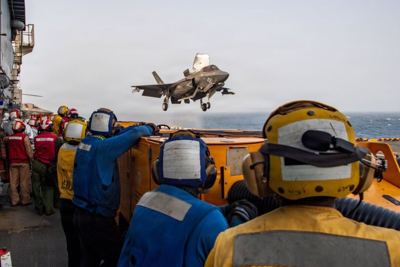 F-35B takes off
