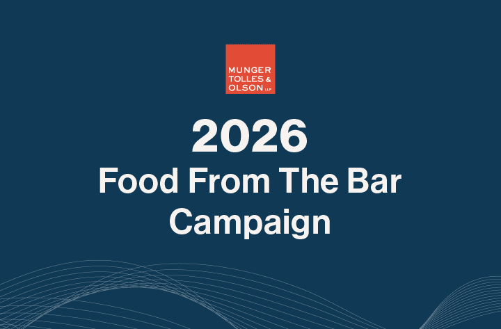First Place in 2026 Food From The Bar Fundraising Campaigns in Los Angeles and San Francisco
