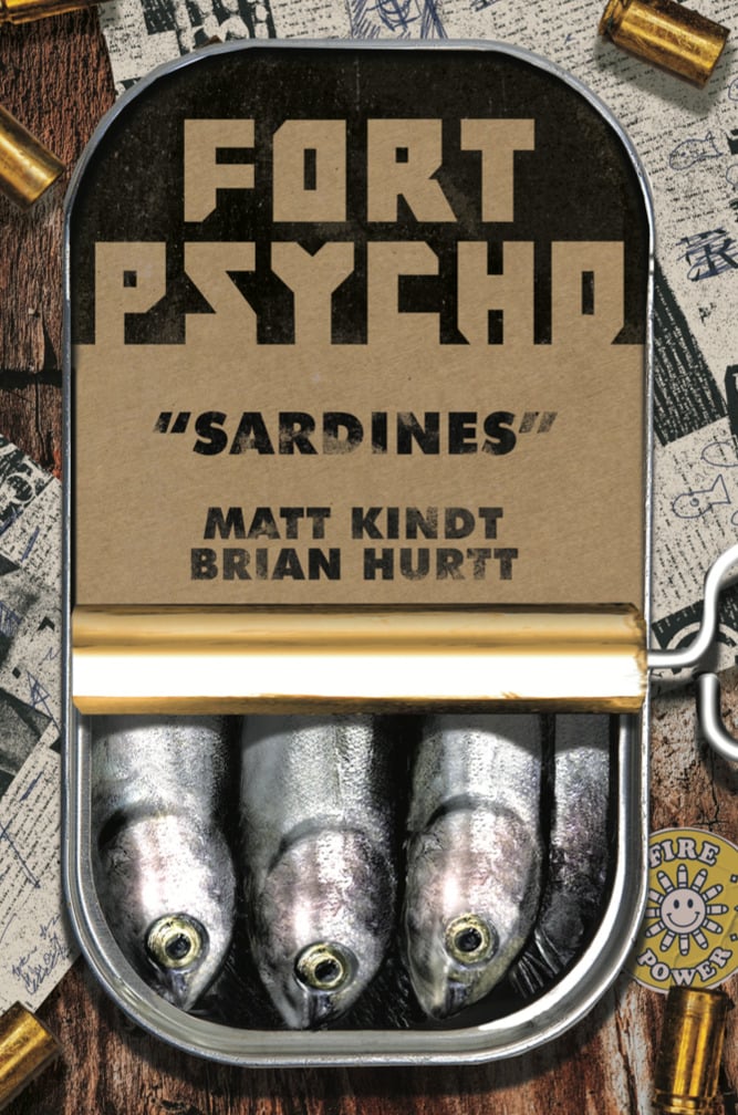 Fort Psycho Comic In A Can Cover.