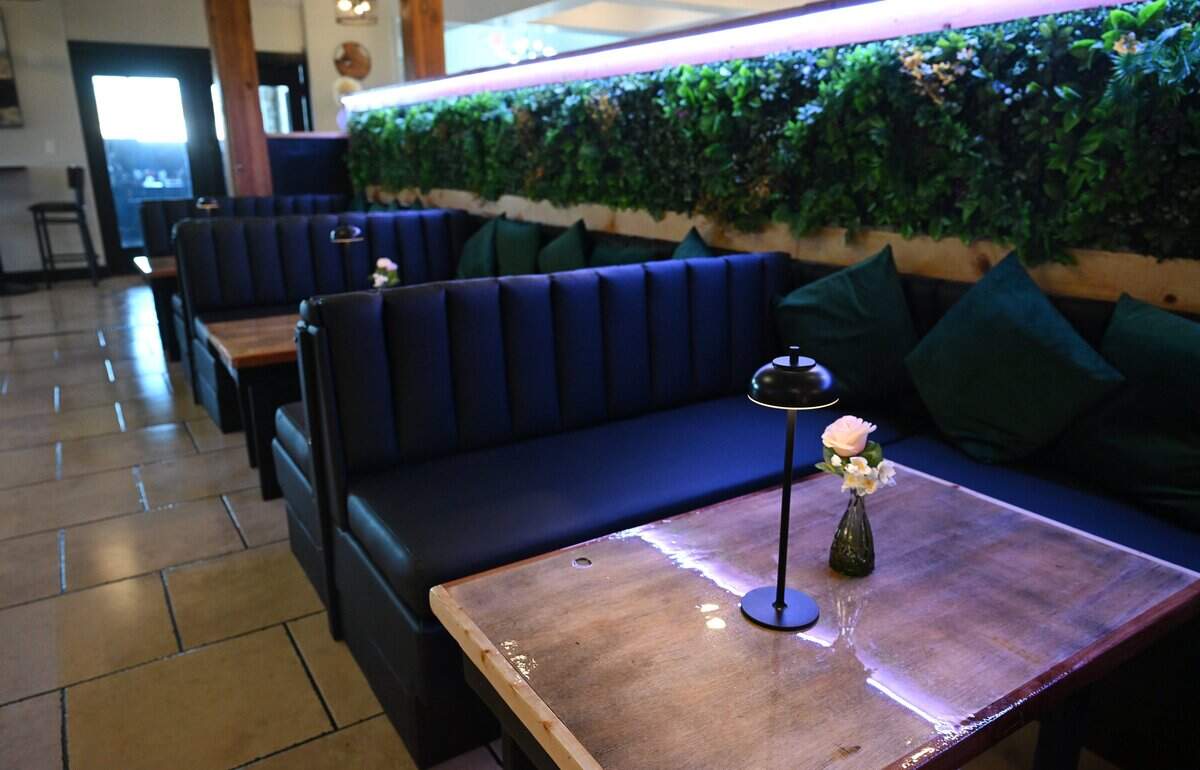 A lounge setting is seen at Dosan A Social Eatery, which recently changed its concept and menu, on Shaw Avenue between Villa and Minnewawa avenues in Clovis.
