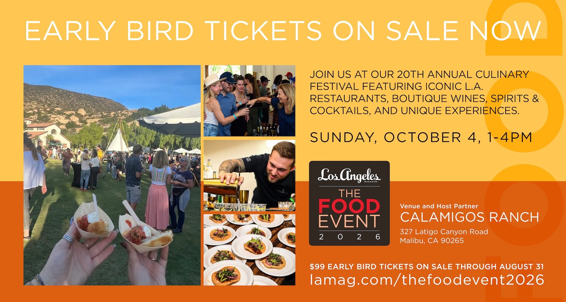 Los Angeles Magazine's The Food Event 2026 Returns October 4